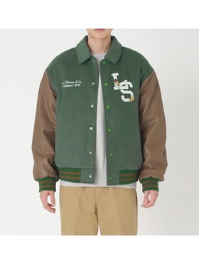 【リーバイス/Levis / MEN】のROWAN スタジアムジャケット グリーン BISTRO GREEN 人気、トレンドファッション・服の通販 founy(ファニー) ファッション Fashion メンズファッション MEN クラシック Classic ジャケット Jacket スウェット Sweat セーター Sweater デニム Denim パーカー Hoodie フィット Fit フロント Front リラックス Relax |ID:prp329100004337805