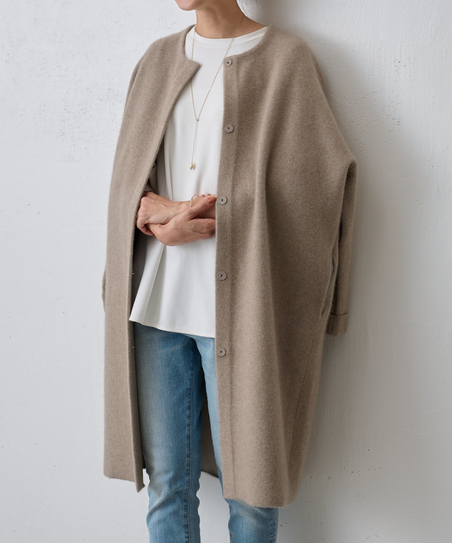 【その他のブランド/Other】のロングニットコート 人気、トレンドファッション・服の通販 founy(ファニー) 　ファッション　Fashion　レディースファッション　WOMEN　アウター　Coat Outerwear　コート　Coats　カーディガン　Cardigan　ショート　Short　ストール　Stall　タートルネック　Turtleneck　ロング　Long　 other-1|ID: prp329100004337950 ipo3291000000030141873