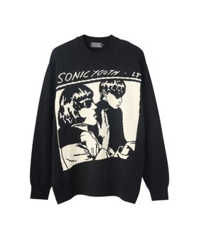 【ヒステリックグラマー/HYSTERIC GLAMOUR / MEN】のSONIC YOUTH/GOO編込 セーター 人気、トレンドファッション・服の通販 founy(ファニー) ファッション Fashion メンズファッション MEN シンプル Simple ジャケット Jacket セーター Sweater フォルム Form |ID:prp329100004337990