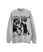 【ヒステリックグラマー/HYSTERIC GLAMOUR / MEN】のSONIC YOUTH/GOO編込 セーター 人気、トレンドファッション・服の通販 founy(ファニー) ファッション Fashion メンズファッション MEN シンプル Simple ジャケット Jacket セーター Sweater フォルム Form thumbnail トップグレー|ID: prp329100004337990 ipo3291000000030309598