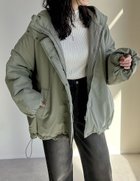 【リエディ/Re:EDIT】のナイロン中綿入りオーバーサイズモンスターパーカージャケット 人気、トレンドファッション・服の通販 founy(ファニー) ファッション Fashion レディースファッション WOMEN アウター Coat Outerwear ジャケット Jackets インナー Inner コンパクト Compact シンプル Simple ジャケット Jacket トレンド Trend バランス Balance パーカー Hoodie フェミニン Feminine ミドル Middle A/W・秋冬 Aw・Autumn/Winter・Fw・Fall-Winter 防寒 Cold Protection thumbnail カーキ|ID: prp329100004338001 ipo3291000000030477959