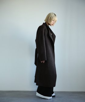 【アイモハ/aimoha】の【moyo】ノーカラーラグラン ロングコート 人気、トレンドファッション・服の通販 founy(ファニー) ファッション Fashion レディースファッション WOMEN アウター Coat Outerwear コート Coats ハイネック High Neck パーカー Hoodie ロング Long 冬 Winter |ID:prp329100004338038