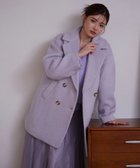 【プロポーション ボディドレッシング/PROPORTION BODY DRESSING】のミドル丈シャギーコート 24AW ラベンダー|ID: prp329100004338058 ipo3291000000030142758