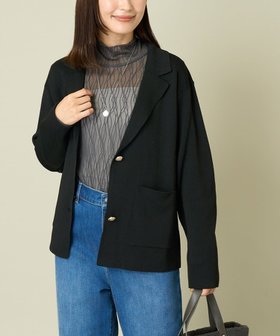 【アー ヴェー ヴェー/a.v.v】のニットジャケット 人気、トレンドファッション・服の通販 founy(ファニー) ファッション Fashion レディースファッション WOMEN アウター Coat Outerwear ジャケット Jackets おすすめ Recommend ジャケット Jacket デニム Denim ベーシック Basic リラックス Relax 再入荷 Restock/Back In Stock/Re Arrival ビジネス 仕事 通勤 Business |ID:prp329100004338156