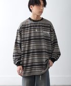 【ジップファイブ/ZIP FIVE】のジャガードボーダー長袖Tシャツ 人気、トレンドファッション・服の通販 founy(ファニー) ファッション Fashion レディースファッション WOMEN トップス・カットソー Tops/Tshirt シャツ/ブラウス Shirts/Blouses ロング / Tシャツ T-Shirts インナー Inner ストレッチ Stretch ボーダー Border 定番 Standard 長袖 Long Sleeve thumbnail 2BRN|ID: prp329100004338230 ipo3291000000030145686