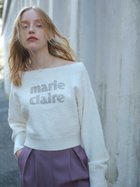 【セルフォード/CELFORD】のmarieclaire×CELFORDCollaborationロゴニットプルオーバー 人気、トレンドファッション・服の通販 founy(ファニー) ファッション Fashion レディースファッション WOMEN トップス・カットソー Tops/Tshirt ニット Knit Tops プルオーバー Pullover アクリル Acrylic クロップド Cropped スリーブ Sleeve バランス Balance ビジュー Bijou フロント Front ボトム Bottom ラグジュアリー Luxury リラックス Relax thumbnail IVR[003]|ID: prp329100004338335 ipo3291000000030146513