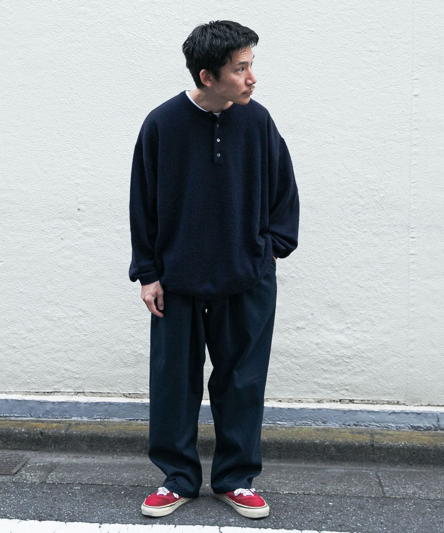 【アーバンリサーチ/URBAN RESEARCH / MEN】のSUPER WIDE CASHMERE HENRY NECK インテリア・キッズ・メンズ・レディースファッション・服の通販 founy(ファニー) 　ファッション　Fashion　メンズファッション　MEN　インナー　Inner　ヴィンテージ　Vintage　カシミヤ　Cashmere　クール　Cool　コンパクト　Compact　ショルダー　Shoulder　スタンダード　Standard　ドレープ　Drape　ドロップ　Drop　バランス　Balance　メンズ　Mens　リラックス　Relax　ワイド　Wide　A/W・秋冬　Aw・Autumn/Winter・Fw・Fall-Winter　冬　Winter　おすすめ　Recommend　2024年　2024　エレガント 上品　Elegant　2024-2025秋冬・A/W　Aw/Autumn/Winter/Fw/Fall/2024-2025　NAVY|ID: prp329100004338352 ipo3291000000030146654