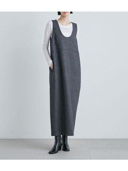 【ミースロエ/MIESROHE】のツイードコクーンOP 人気、トレンドファッション・服の通販 founy(ファニー) 　ファッション　Fashion　レディースファッション　WOMEN　ワンピース　Dress　ジャケット　Jacket　スリット　Slit　ツイード　Tweed　マキシ　Maxi　エレガント 上品　Elegant　 other-1|ID: prp329100004338497 ipo3291000000030147992