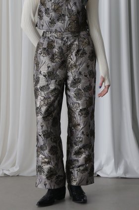 【ローズバッド/ROSE BUD】 フラワーモチーフラメジャカードイージーパンツ人気、トレンドファッション・服の通販 founy(ファニー) ファッション Fashion レディースファッション WOMEN パンツ Pants インド India ヴィンテージ Vintage カットソー Cut And Sew ジャカード Jacquard スタンダード Standard トレンド Trend フラワー Flower モチーフ Motif ワイド Wide 再入荷 Restock/Back In Stock/Re Arrival |ID:prp329100004338915