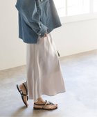 【ノーブル / スピック&スパン/NOBLE / Spick & Span】の《追加》ナローAラインサテンスカート 3 人気、トレンドファッション・服の通販 founy(ファニー) ファッション Fashion レディースファッション WOMEN スカート Skirt サテン Satin 春 Spring thumbnail グレーA|ID: prp329100004339055 ipo3291000000030490936