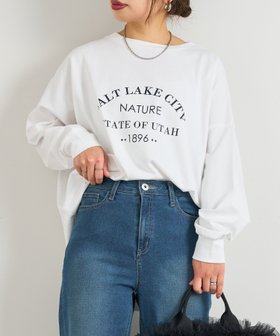 【アンディコール/un dix cors】の【WEB限定】シルケット風ロゴロンT 人気、トレンドファッション・服の通販 founy(ファニー) ファッション Fashion レディースファッション WOMEN トップス・カットソー Tops/Tshirt ロング / Tシャツ T-Shirts ウェーブ Wave コンパクト Compact 切替 Switching シルケット Mercerization ジャケット Jacket ストレート Straight バランス Balance ポケット Pocket ルーズ Loose レース Race おすすめ Recommend |ID:prp329100004339285