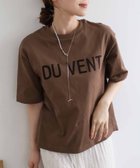 【ルクールブラン/le.coeur blanc】の《手洗い可能》DU VENT フロッキーロゴTシャツ ブラウン|ID: prp329100004339379 ipo3291000000030158812