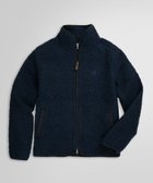 【ブルックス ブラザーズ/Brooks Brothers / MEN】のウールボア GFロゴ モックネック フルジップジャケット ネイビー|ID: prp329100004339677 ipo3291000000030261351