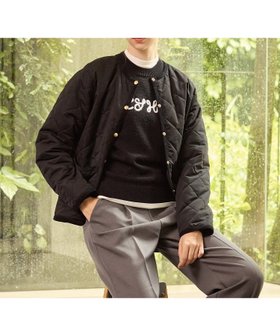 【ルスークホリデー/LE SOUK HOLIDAY】のノーカラーキルトジャケット 人気、トレンドファッション・服の通販 founy(ファニー) ファッション Fashion レディースファッション WOMEN アウター Coat Outerwear ジャケット Jackets 2024年 2024 2024-2025秋冬・A/W Aw/Autumn/Winter/Fw/Fall/2024-2025 コンパクト Compact バランス Balance パイピング Piping フォルム Form フレア Flare ワイド Wide |ID:prp329100004339757