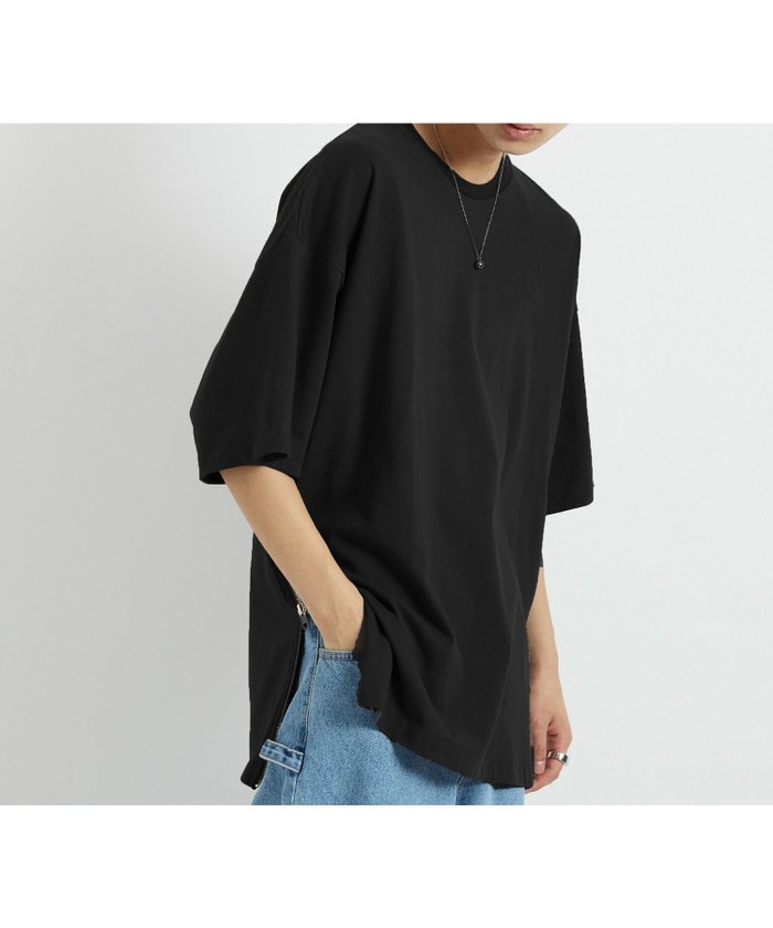 【ジュンレッド/JUNRed / MEN】のiisy / サイドジップTシャツ インテリア・キッズ・メンズ・レディースファッション・服の通販 founy(ファニー) https://founy.com/ ファッション Fashion メンズファッション MEN クール Cool サイドジップ Side Zip スリット Slit バランス Balance プリント Print ポケット Pocket 半袖 Short Sleeve ルーズ Loose ワイド Wide おすすめ Recommend |ID: prp329100004340061 ipo3291000000030265874