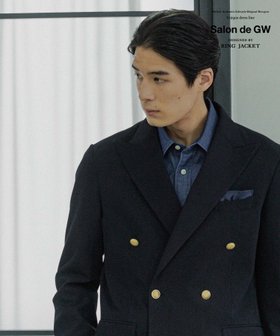 【グローバルワーク/GLOBAL WORK / MEN】のWブレストブレザー/Salon de GW/131329 人気、トレンドファッション・服の通販 founy(ファニー) ファッション Fashion メンズファッション MEN ショルダー Shoulder ジャケット Jacket スリム Slim ハンド Hand フラップ Flap フロント Front 定番 Standard |ID:prp329100004340329