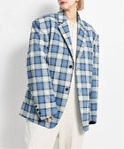 【シティーショップ/CITYSHOP】のSINGLE OVER ジャケット 人気、トレンドファッション・服の通販 founy(ファニー) ファッション Fashion レディースファッション WOMEN アウター Coat Outerwear ジャケット Jackets 2025年 2025 2025春夏・S/S Ss,Spring/Summer,2025 ジャケット Jacket チェック Check ツイード Tweed 今季 This Season 無地 Plain Color thumbnail ブルー|ID: prp329100004340379 ipo3291000000030270530