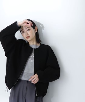 【ナチュラル ビューティー ベーシック/NATURAL BEAUTY BASIC】のノーカラーダンボールフォルムブルゾン 人気、トレンドファッション・服の通販 founy(ファニー) ファッション Fashion レディースファッション WOMEN アウター Coat Outerwear ブルゾン Blouson/Jackets カットソー Cut And Sew スピンドル Spindle バルーン Balloon フォルム Form ブルゾン Blouson ポケット Pocket |ID:prp329100004340411