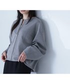 【ナチュラル ビューティー ベーシック/NATURAL BEAUTY BASIC】のノーカラーダンボールフォルムブルゾン 杢グレー|ID: prp329100004340411 ipo3291000000031991730