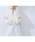 【ナチュラル ビューティー ベーシック/NATURAL BEAUTY BASIC】のノーカラーダンボールフォルムブルゾン アイボリー1|ID: prp329100004340411 ipo3291000000031991734