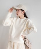 【ランダ/RANDA】の【選べる丈感】パール付きスウェットライクニット WHITE|ID: prp329100004340415 ipo3291000000030271030