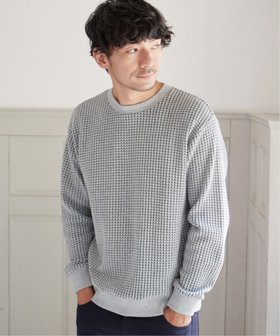 【イッカ/ikka / MEN】のビッグワッフルクルーネックプルオーバー 人気、トレンドファッション・服の通販 founy(ファニー) ファッション Fashion メンズファッション MEN トップス・カットソー Tops/Tshirt/Men トレーナー Trainer ビッグ Big レギュラー Regular ワッフル Waffle |ID:prp329100004341316