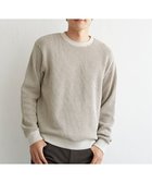 【イッカ/ikka / MEN】のビッグワッフルクルーネックプルオーバー ベージュ|ID: prp329100004341316 ipo3291000000030285927