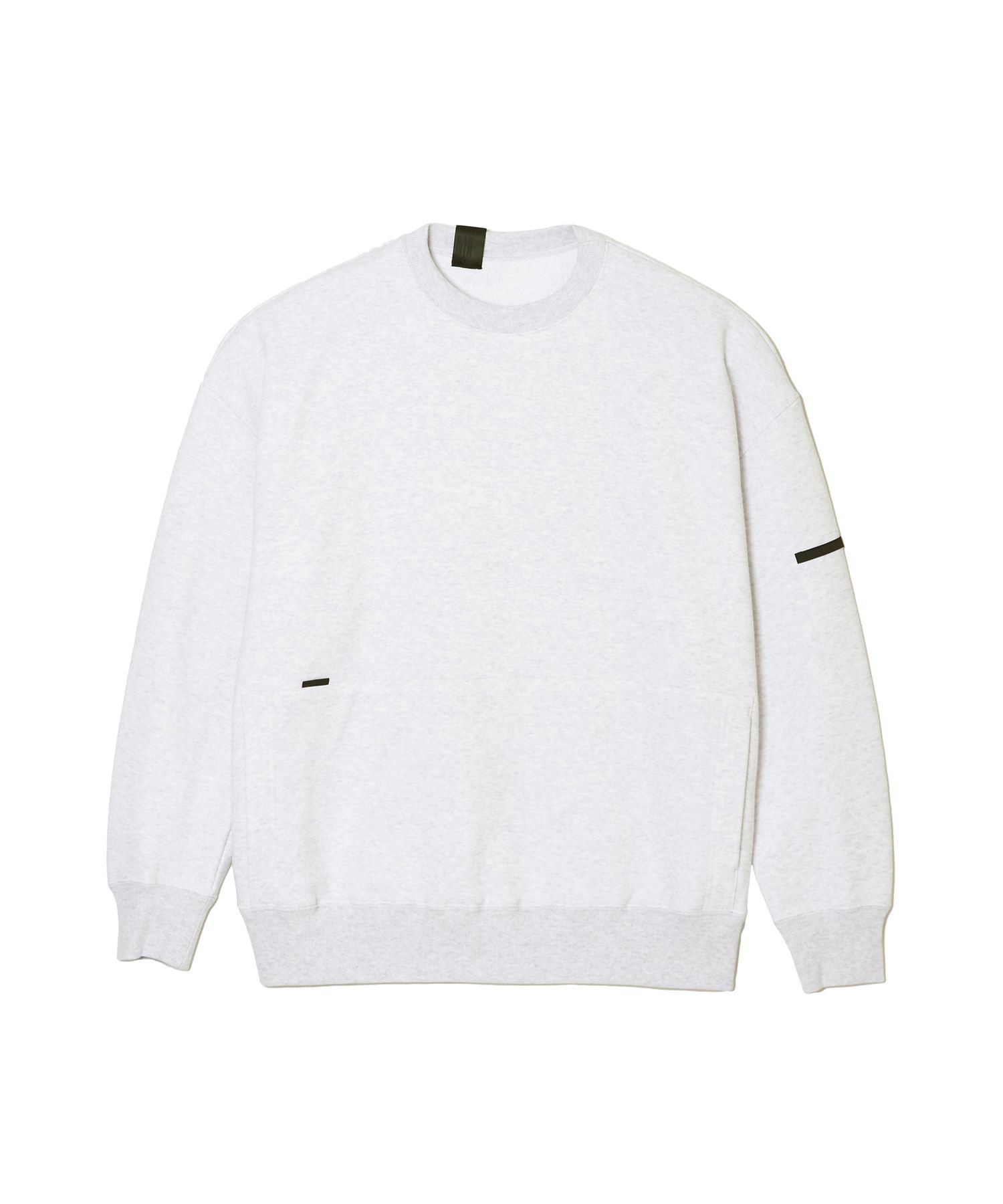 【エヌ.ハリウッド/N.HOOLYWOOD / MEN】のCREW NECK SWEATSHIRT インテリア・キッズ・メンズ・レディースファッション・服の通販 founy(ファニー) 　ファッション　Fashion　メンズファッション　MEN　トップス・カットソー　Tops/Tshirt/Men　パーカ　Sweats　シャツ　Shirts　コレクション　Collection　今季　This Season　ショルダー　Shoulder　スクエア　Square　ストライプ　Stripe　スリーブ　Sleeve　チェック　Check　ドロップ　Drop　パターン　Pattern　フォルム　Form　フロント　Front　ポケット　Pocket　モチーフ　Motif　リメイク　Remake　ASH GRAY|ID: prp329100004341368 ipo3291000000030286905