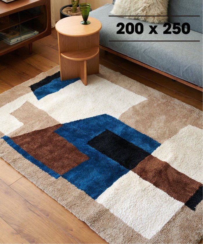 【その他のブランド/Other】のGEOMETRIC RUG 200*250 ジオメトリックラグ インテリア・キッズ・メンズ・レディースファッション・服の通販 founy(ファニー) https://founy.com/ ファッション Fashion メンズファッション MEN 洗える Washable クッション Cushion モダン Modern ラウンド Round |ID: prp329100004342264 ipo3291000000030298853