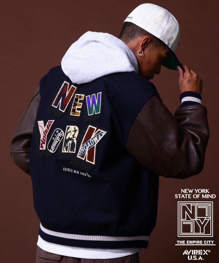 【アヴィレックス/AVIREX / MEN】の《COLLECTION》STADIUM JACKET NYC /スタジアムジャケット NYC インテリア・キッズ・メンズ・レディースファッション・服の通販 founy(ファニー) https://founy.com/ ファッション Fashion メンズファッション MEN オレンジ Orange クラシカル Classical コレクション Collection コンビ Combination ジャケット Jacket ニューヨーク New York ビッグ Big ベーシック Basic ミックス Mix ミリタリー Military メルトン Melton ワーク Work A/W・秋冬 Aw・Autumn/Winter・Fw・Fall-Winter |ID: prp329100004342265 ipo3291000000030298858