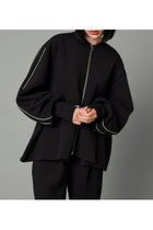 【ヘリンドットサイ/HeRIN.CYE】のFeels zip up blouson 人気、トレンドファッション・服の通販 founy(ファニー) ファッション Fashion レディースファッション WOMEN アウター Coat Outerwear ブルゾン Blouson/Jackets ジャージー Jersey パイピング Piping フリル Frills エレガント 上品 Elegant 定番 Standard thumbnail BLK|ID: prp329100004342321 ipo3291000000030299362