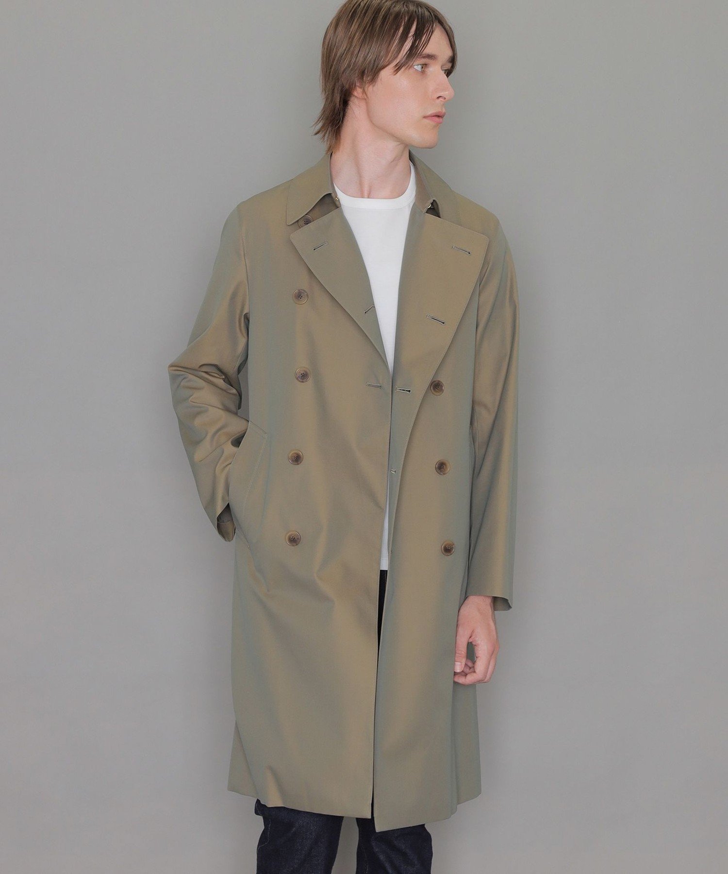 【マッキントッシュ ロンドン/MACKINTOSH LONDON / MEN】の【LEON掲載】【DUNFORD TRENCH】ギャバジントレンチコート インテリア・キッズ・メンズ・レディースファッション・服の通販 founy(ファニー) 　ファッション　Fashion　メンズファッション　MEN　シンプル　Simple　スーツ　Suit　ダブル　Double　フィット　Fit　冬　Winter　春　Spring　秋　Autumn/Fall　雑誌　Magazine　グリーン|ID: prp329100004342478 ipo3291000000030301293