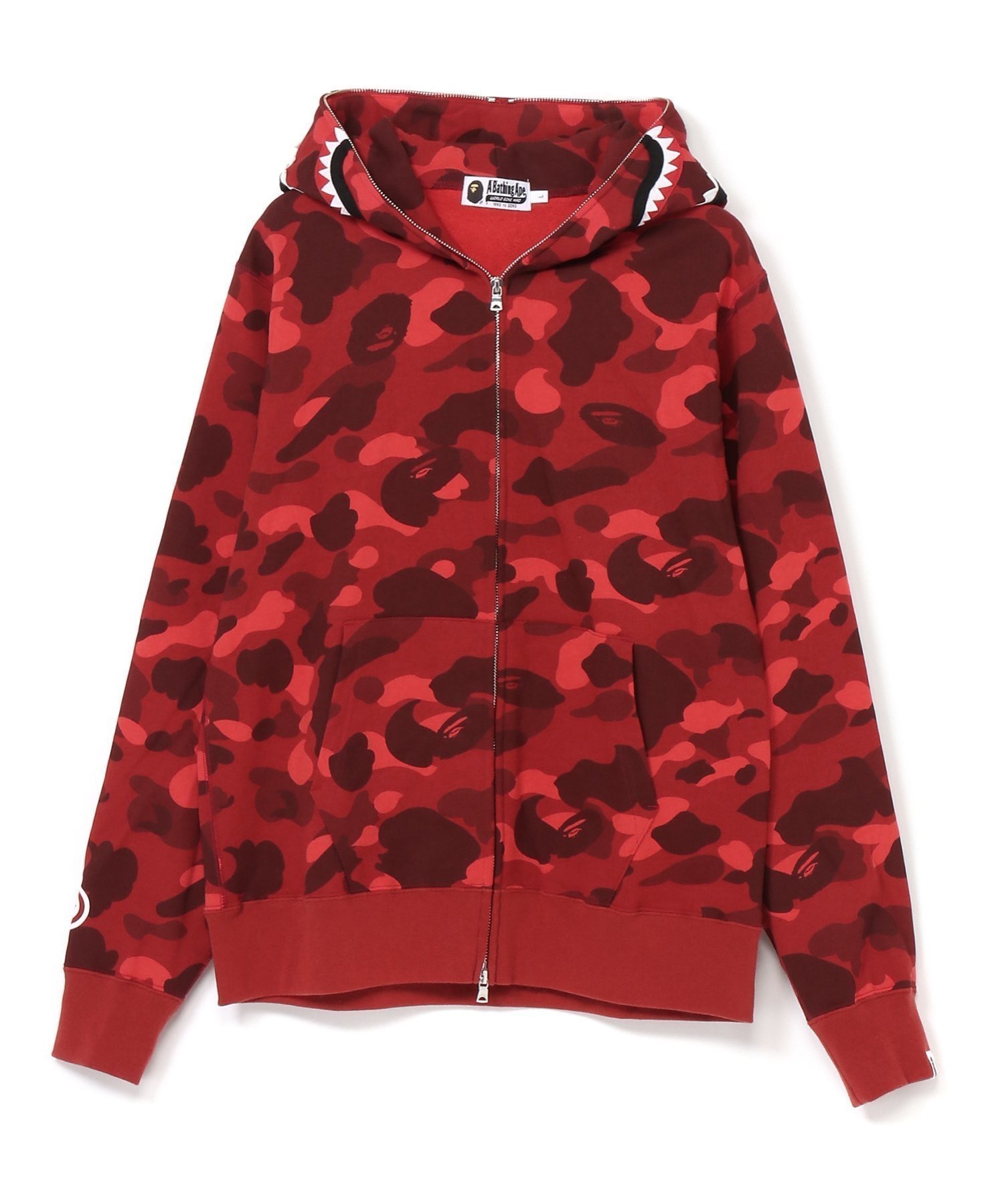 【その他のブランド/Other】のCOLOR CAMO SHARK FULL ZIP HOODIE インテリア・キッズ・メンズ・レディースファッション・服の通販 founy(ファニー) 　ファッション　Fashion　メンズファッション　MEN　ジップ　Zip　フィット　Fit　モチーフ　Motif　レギュラー　Regular　RED|ID: prp329100004342483 ipo3291000000030301346