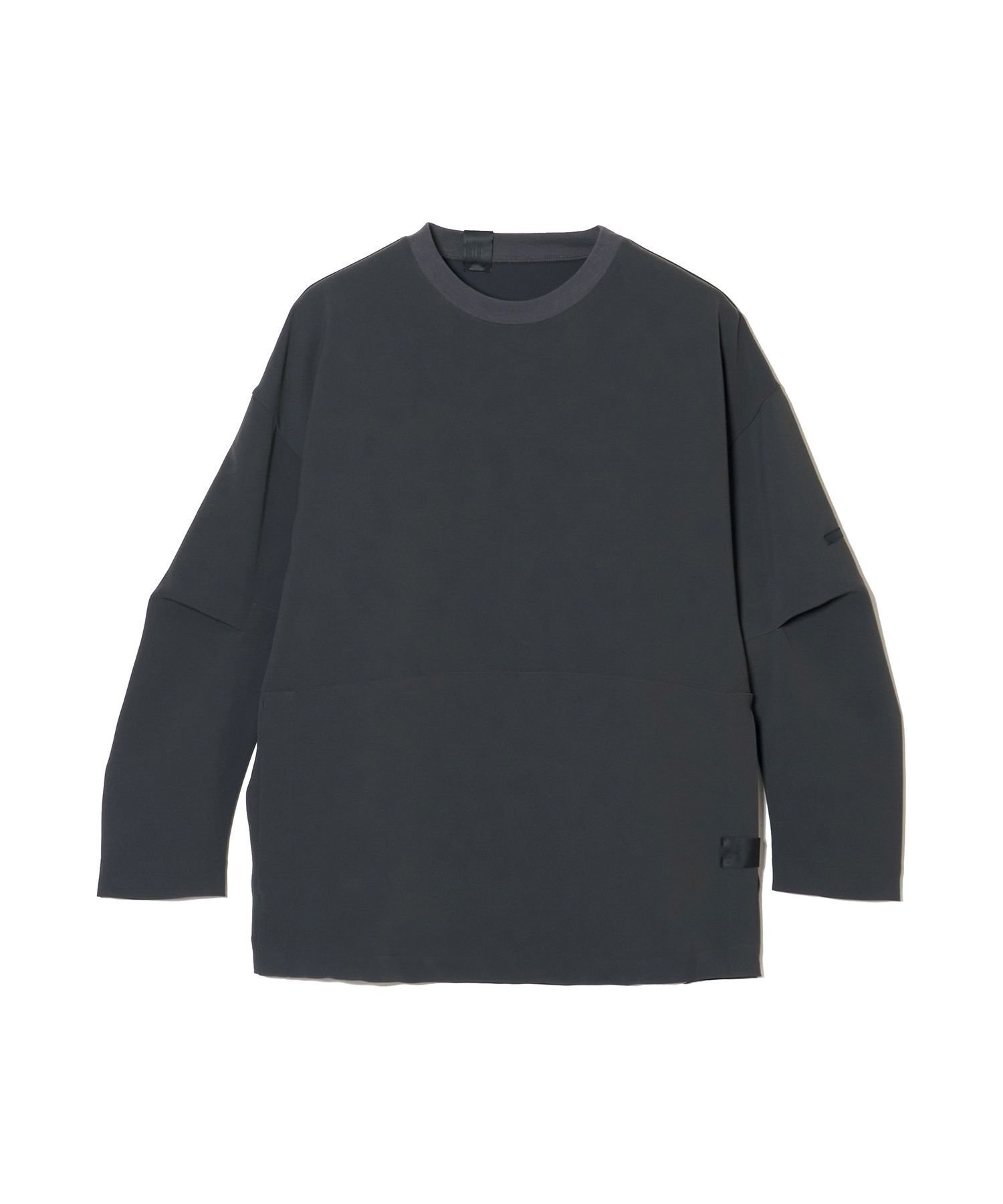 【エヌ.ハリウッド/N.HOOLYWOOD / MEN】のCREWNECK LONG SLEEVE インテリア・キッズ・メンズ・レディースファッション・服の通販 founy(ファニー) 　ファッション　Fashion　メンズファッション　MEN　コレクション　Collection　今季　This Season　シェイプ　Shape　ストライプ　Stripe　ダブル　Double　チェック　Check　テクスチャー　Texture　ドローコード　Draw Cord　パターン　Pattern　フォルム　Form　ボックス　Box　ポケット　Pocket　モチーフ　Motif　リメイク　Remake　CHARCOAL|ID: prp329100004342559 ipo3291000000030302221