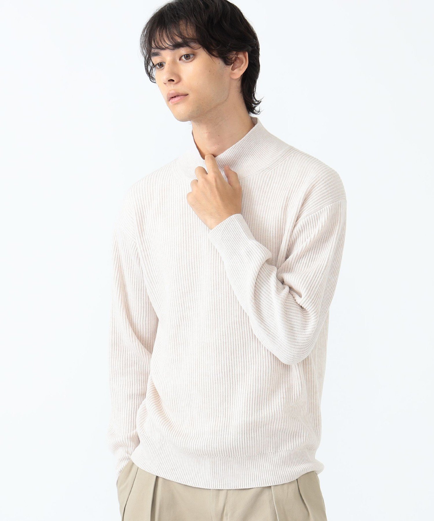 【ビームス ハート/BEAMS HEART / MEN】の【定番ベーシック・ギフト】畦編み ハイネック ニット プルオーバー インテリア・キッズ・メンズ・レディースファッション・服の通販 founy(ファニー) 　ファッション　Fashion　メンズファッション　MEN　トップス・カットソー　Tops/Tshirt/Men　ニット　Knit Tops　インナー　Inner　畦　Ridge　コンパクト　Compact　シンプル　Simple　ジャケット　Jacket　スラックス　Slacks　定番　Standard　ハイネック　High Neck　ブルゾン　Blouson　ベーシック　Basic　リラックス　Relax　おすすめ　Recommend　ギフト プレゼント　Gift Present　ビジネス 仕事 通勤　Business　OFF_WHT|ID: prp329100004342581 ipo3291000000030302450