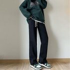 【ミニミニストア/miniministore】のスウェットパンツ レディース 韓国 5色 人気、トレンドファッション・服の通販 founy(ファニー) ファッション Fashion レディースファッション WOMEN パンツ Pants ジャケット Jacket スウェット Sweat ストレート Straight ランニング Running リラックス Relax ロング Long thumbnail ブラック|ID: prp329100004342605 ipo3291000000030448040