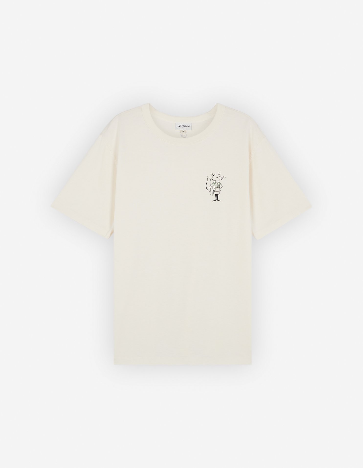 【メゾン キツネ/MAISON KITSUNE】のCafe Kitsune/CAFE KITSUNE HAWAIIAN DRESSED FOX RELAXED T-SHIRT 人気、トレンドファッション・服の通販 founy(ファニー) 　ファッション　Fashion　レディースファッション　WOMEN　トップス・カットソー　Tops/Tshirt　シャツ/ブラウス　Shirts/Blouses　ロング / Tシャツ　T-Shirts　ワンピース　Dress　ドレス　Party Dresses　ショート　Short　ジャージー　Jersey　スリーブ　Sleeve　プリント　Print　リラックス　Relax　半袖　Short Sleeve　 other-1|ID: prp329100004342617 ipo3291000000030302848