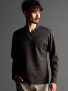 【ニコル/NICOLE / MEN】のメランジボンディング ドレスVネックプルオーバー 人気、トレンドファッション・服の通販 founy(ファニー) ファッション Fashion メンズファッション MEN トップス・カットソー Tops/Tshirt/Men ジャカード Jacquard ドレス Dress ボンディング Bonding thumbnail 49ブラック|ID: prp329100004342728 ipo3291000000030303652