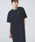 【ビームス ウイメン/BEAMS】の【別注】Gymphlex / クルーネック ニットライン ショートスリーブ ドレス NAVY×BEIGE|ID: prp329100004342802 ipo3291000000030304107