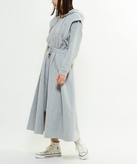 【コンバーストウキョウ/CONVERSE TOKYO】のWAIST CORD HOODIE SWEAT DRESS 人気、トレンドファッション・服の通販 founy(ファニー) ファッション Fashion レディースファッション WOMEN トップス・カットソー Tops/Tshirt パーカ Sweats スウェット Sweat ワンピース Dress ドレス Party Dresses ジップ Zip パーカー Hoodie ポケット Pocket リラックス Relax ロング Long |ID:prp329100004342804