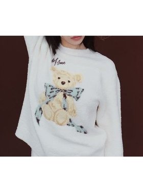 【スナイデル ホーム/SNIDEL HOME】の【Melty】ベアニットプルオーバー 人気、トレンドファッション・服の通販 founy(ファニー) ファッション Fashion レディースファッション WOMEN トップス・カットソー Tops/Tshirt ニット Knit Tops プルオーバー Pullover おすすめ Recommend なめらか Smooth ショート Short スウィート Sweet プリント Print ベーシック Basic モチーフ Motif リボン Ribbon |ID:prp329100004343466