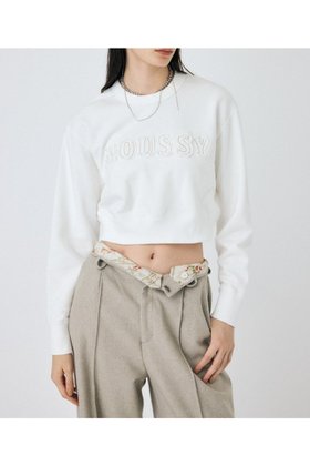 【マウジー/moussy】のPATCH DENIM MOUSSY プルオーバー 人気、トレンドファッション・服の通販 founy(ファニー) ファッション Fashion レディースファッション WOMEN トップス・カットソー Tops/Tshirt プルオーバー Pullover コンパクト Compact スウェット Sweat デニム Denim |ID:prp329100004343777