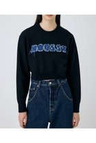 【マウジー/moussy】のPATCH DENIM MOUSSY プルオーバー 人気、トレンドファッション・服の通販 founy(ファニー) ファッション Fashion レディースファッション WOMEN トップス・カットソー Tops/Tshirt プルオーバー Pullover コンパクト Compact スウェット Sweat デニム Denim thumbnail BLK|ID: prp329100004343777 ipo3291000000030316667