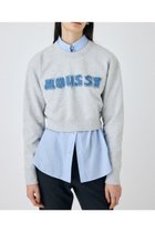 【マウジー/moussy】のPATCH DENIM MOUSSY プルオーバー 人気、トレンドファッション・服の通販 founy(ファニー) ファッション Fashion レディースファッション WOMEN トップス・カットソー Tops/Tshirt プルオーバー Pullover コンパクト Compact スウェット Sweat デニム Denim thumbnail T.GRY|ID: prp329100004343777 ipo3291000000030316669