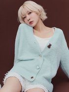 【スナイデル ホーム/SNIDEL HOME】の【Melty】チョコボタンカーディガン 人気、トレンドファッション・服の通販 founy(ファニー) ファッション Fashion レディースファッション WOMEN トップス・カットソー Tops/Tshirt カーディガン Cardigans カーディガン Cardigan スウィート Sweet なめらか Smooth プリント Print モチーフ Motif ユニセックス Unisex リボン Ribbon thumbnail MNT[021]|ID: prp329100004344377 ipo3291000000030481436