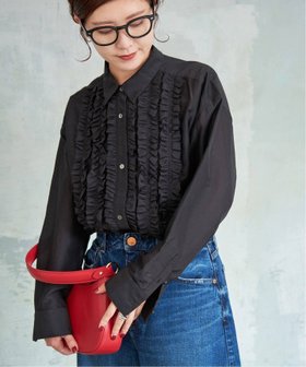 【スピック&スパン/Spick & Span】の《追加 》コットンシルクフロントフリルブラウス 人気、トレンドファッション・服の通販 founy(ファニー) ファッション Fashion レディースファッション WOMEN トップス・カットソー Tops/Tshirt シャツ/ブラウス Shirts/Blouses 人気 Popularity 再入荷 Restock/Back In Stock/Re Arrival |ID:prp329100004344387