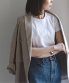 【ノーブル / スピック&スパン/NOBLE / Spick & Span】のスビンコットンスムースコンパクトTシャツ 人気、トレンドファッション・服の通販 founy(ファニー) ファッション Fashion レディースファッション WOMEN トップス・カットソー Tops/Tshirt シャツ/ブラウス Shirts/Blouses ロング / Tシャツ T-Shirts コンパクト Compact シンプル Simple ベーシック Basic thumbnail ホワイト|ID: prp329100004344456 ipo3291000000031008676