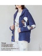 【ジェラート ピケ/gelato pique】の【PEANUTS】【ONLINE限定カラーあり】【UNISEX】SNOOPY×BEAR ジャガードショールカーディガン 【ONLINE限定カラー】NVY[089]|ID:prp329100004344477