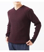 【エムケイ ミッシェルクラン/MK MICHEL KLEIN homme / MEN】の【洗濯機で洗える/全5色展開】Vネックニット/バイヤスへリンボン 人気、トレンドファッション・服の通販 founy(ファニー) ファッション Fashion メンズファッション MEN 定番 Standard 洗える Washable thumbnail パープル|ID: prp329100004344546 ipo3291000000030324067