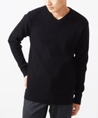 【エムケイ ミッシェルクラン/MK MICHEL KLEIN homme / MEN】の【洗濯機で洗える/全5色展開】Vネックニット/バイヤスへリンボン 人気、トレンドファッション・服の通販 founy(ファニー) ファッション Fashion メンズファッション MEN 定番 Standard 洗える Washable thumbnail ブラック|ID: prp329100004344546 ipo3291000000030324070